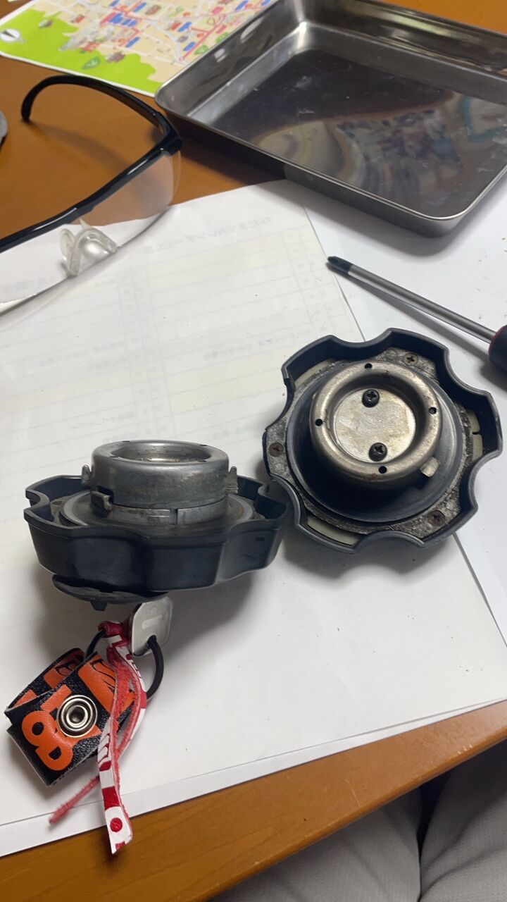 KSR80 キャブとタンクキャップのOH : 空豆ヒロシの小さな幸せ