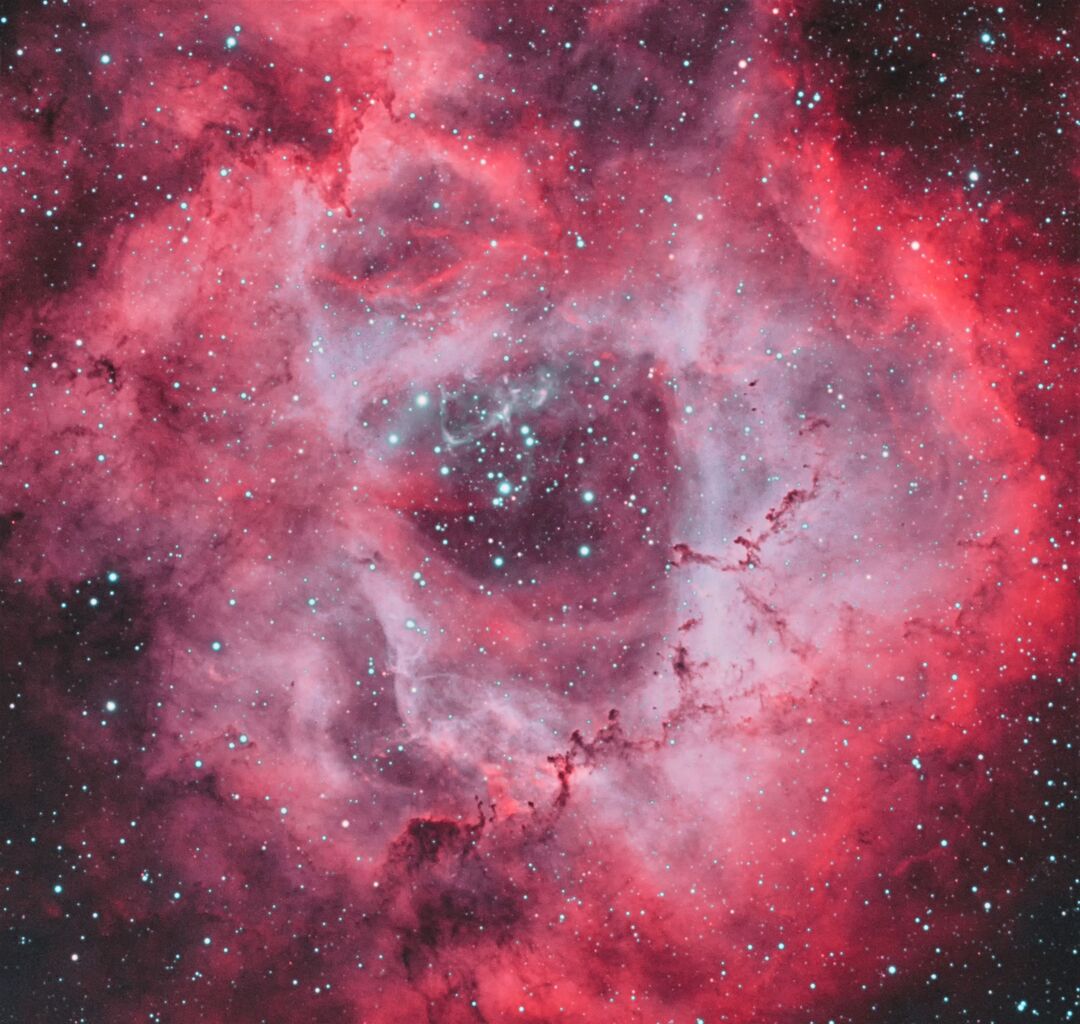 バラ”らしい薔薇星雲にしてみました。～AOOカラー合成～ : 宙の