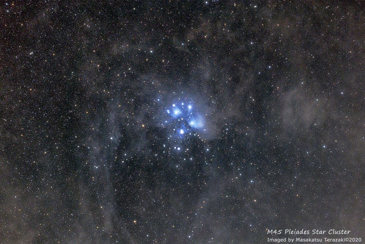星は 昴 M45プレアデス星団付近 宙のジグソーパズル