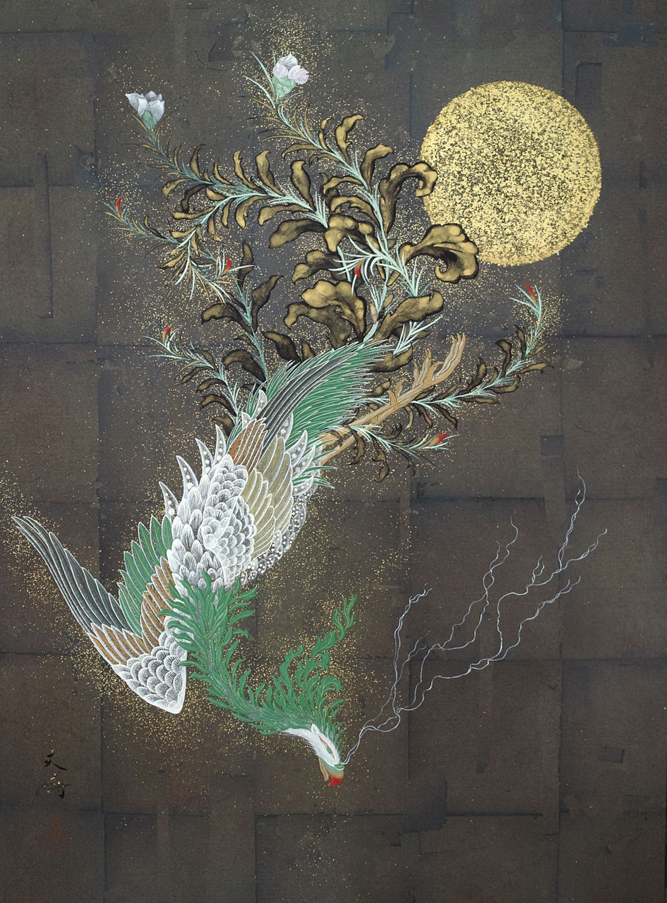 本日から「加藤丈博日本画展～花 舞 景～」開催致します