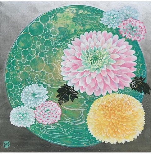 菅かおるS3環の中のぽんぽん菊
