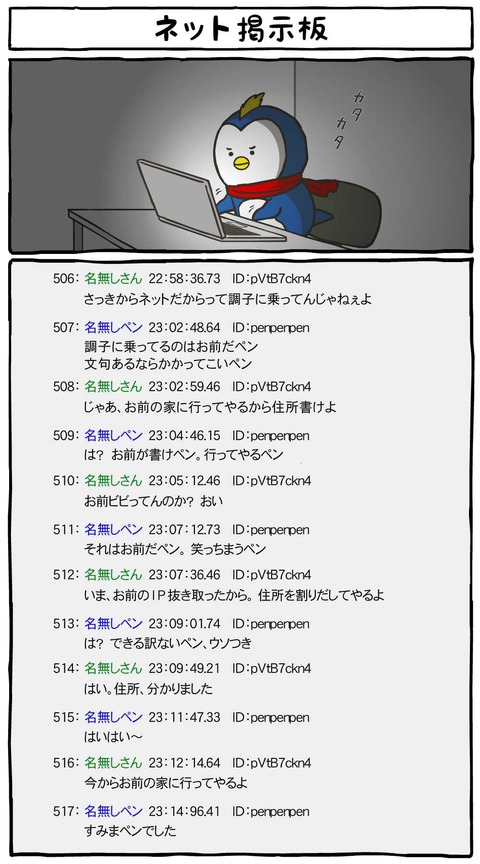すみまペンギン06_ネット掲示板