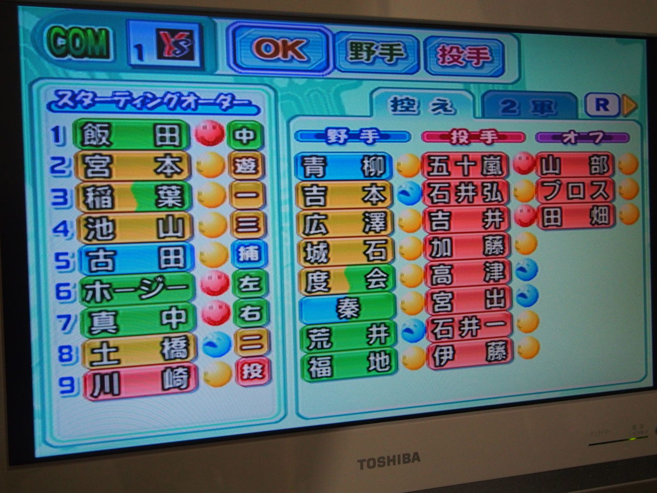 野球 俺のパワプロ15懐かしのオーダー セリーグ編 でぐノート