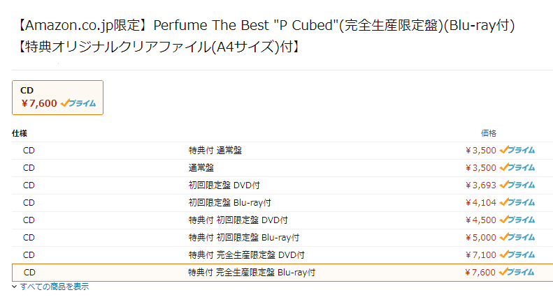 Perfume The Best P Cubed Sosegon魂