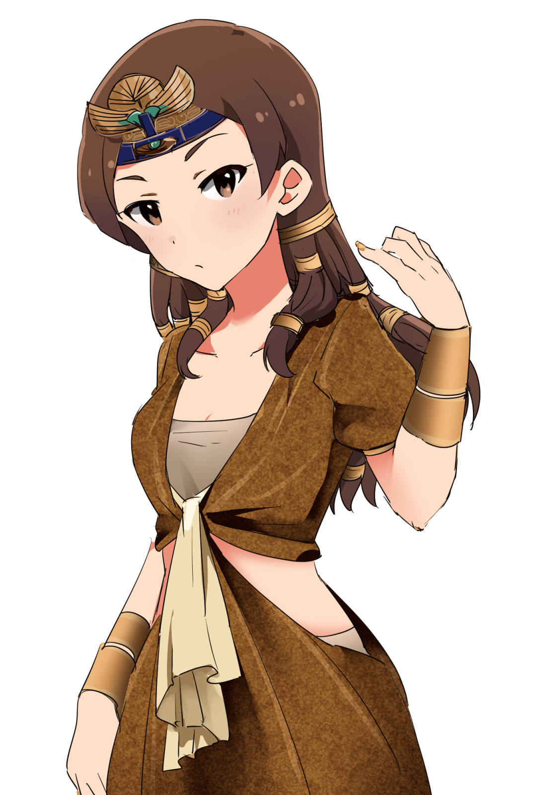 ミリマス落書き エジプト女王的な服装の志保 グリマス日和 ミリシタ ミリオンライブ情報まとめ