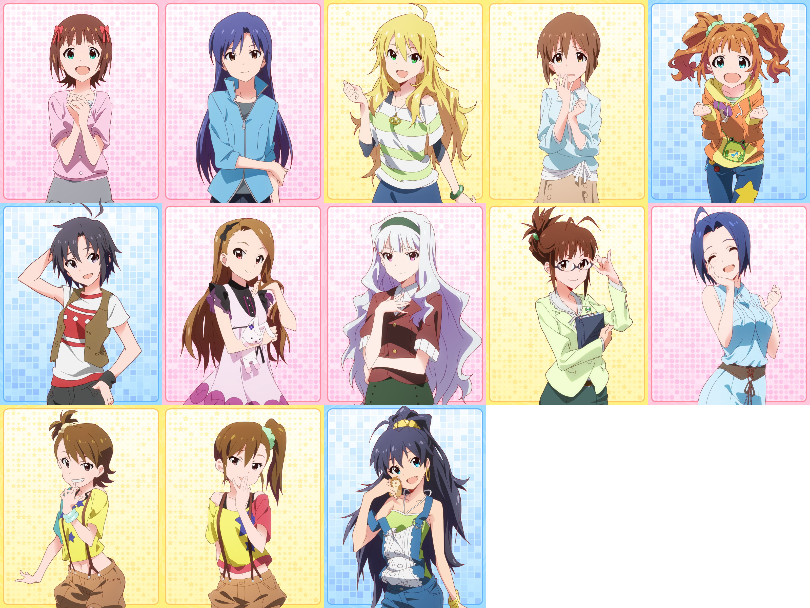 ミリマス アイドル全身まとめ As組13人分 グリマス日和 ミリシタ ミリオンライブ情報まとめ