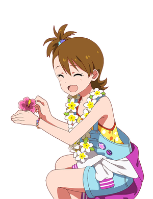 車もハワイに飾り付け♪ 双海亜美