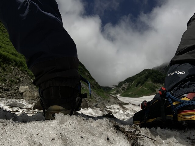 白馬岳（標高2932m） :  in the air