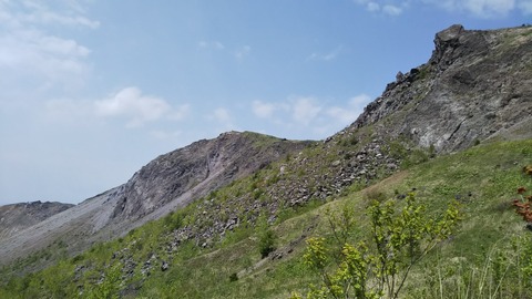 有珠山山頂３山