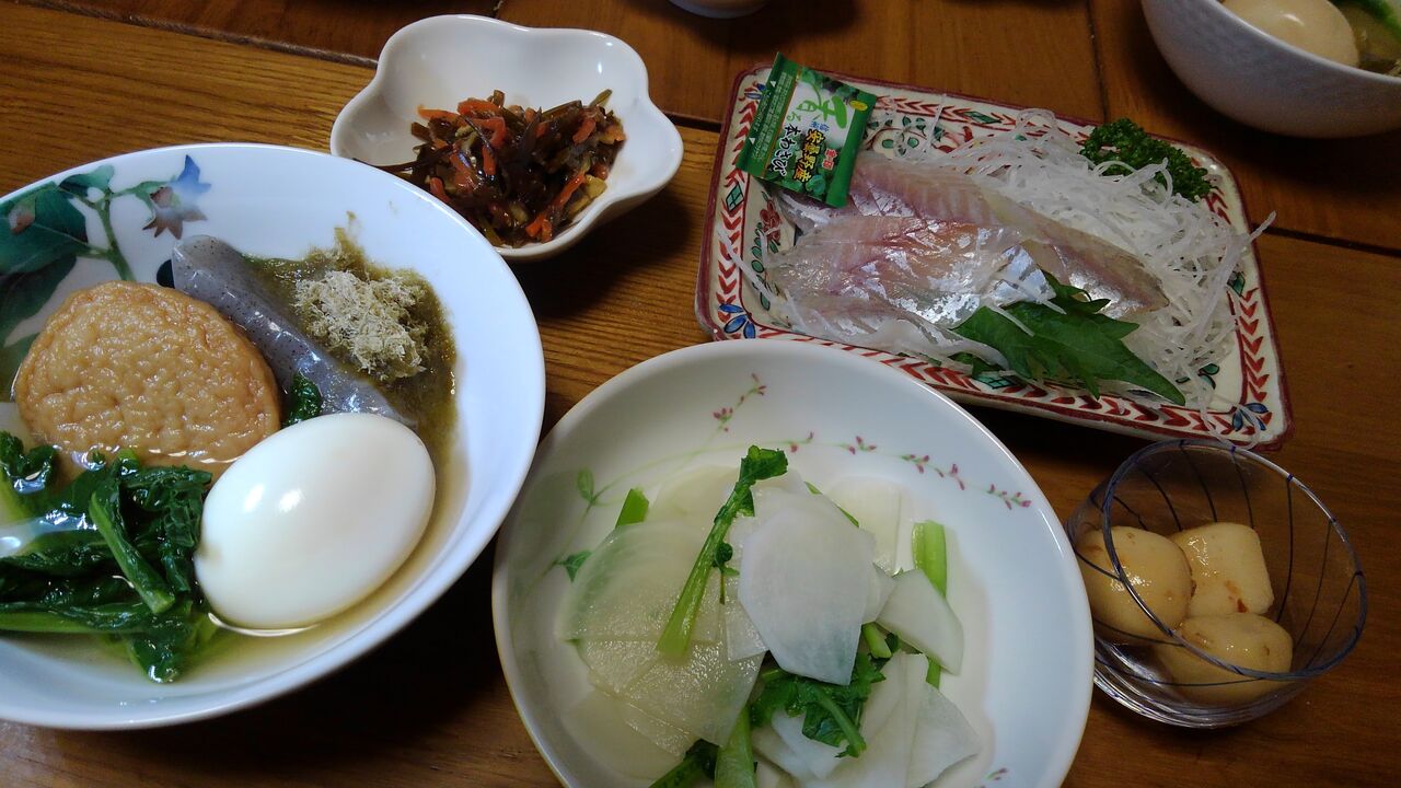 料理 かますの刺身 赤魚のムニエル 豆腐 海老のあんかけ 折おりの記 料理 かますの刺身 赤魚のムニエル 豆腐 海老のあんかけ 折おりの記
