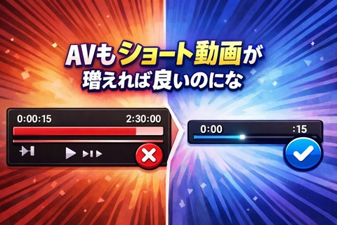 AVもショート動画が増えれば良いのになのアイキャッチ画像