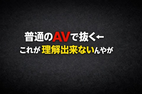 普通のAVで抜く←これが理解出来ないんやがのトップ画像