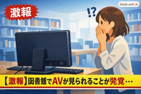 【激報】図書館でAVが見られることが発覚...