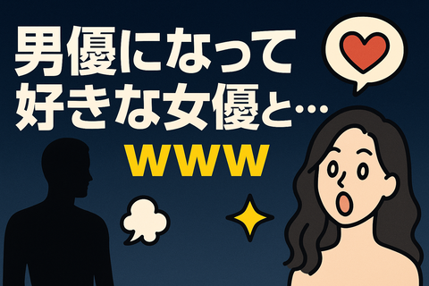 セクシー男優になって好きなセクシー女優とHしたい
