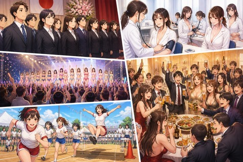 三大SODイベント、入社式 健康診断 ファン感謝祭 忘年会 スポーツテスト 水泳大会 いきなり野球拳 あと１つは？のトップ画像