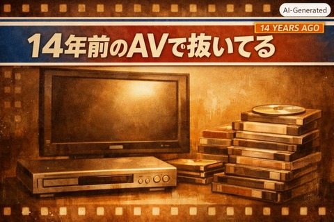 14年前のAVで抜いてる