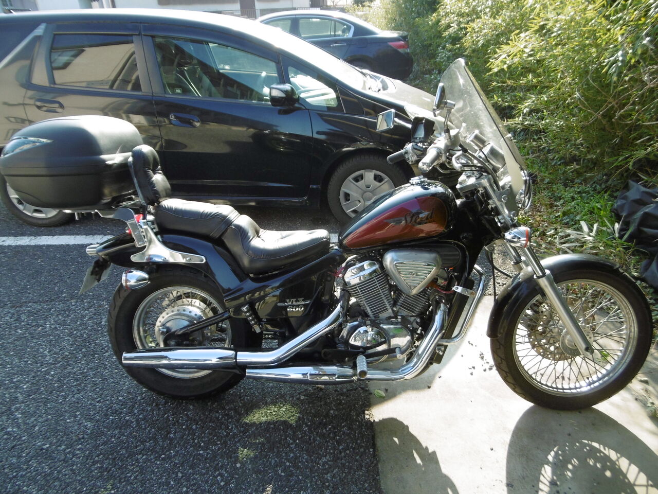 やり直し スティードにリアキャリアを 双極性障害なバイクブログ Gn125h Xl8 Steed600 Ge Fit Inspire