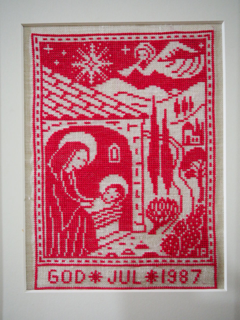 スウェーデンのクロスステッチ クリスマスカレンダー 1966