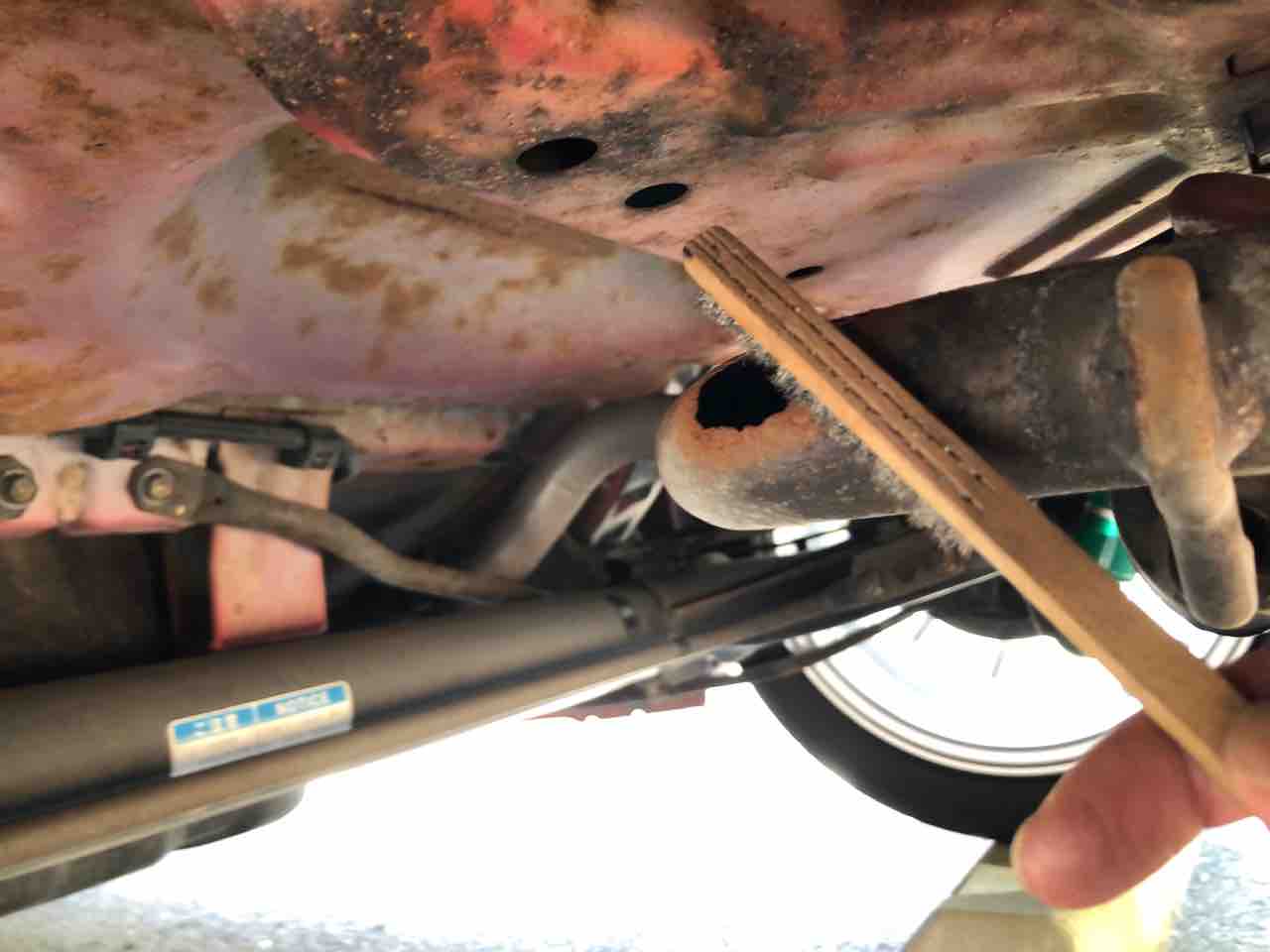 Copenメンテナンスーマフラーの穴対策ー 総帥と赤いcopen Copenメンテナンスーマフラーの穴対策ー 総帥と赤いcopen