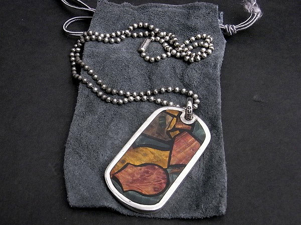 Stanley Guess マルチウッドインレイ ウッドギター ペンダント Stanley Guess スタンリーゲス ウッドギター ペンダント