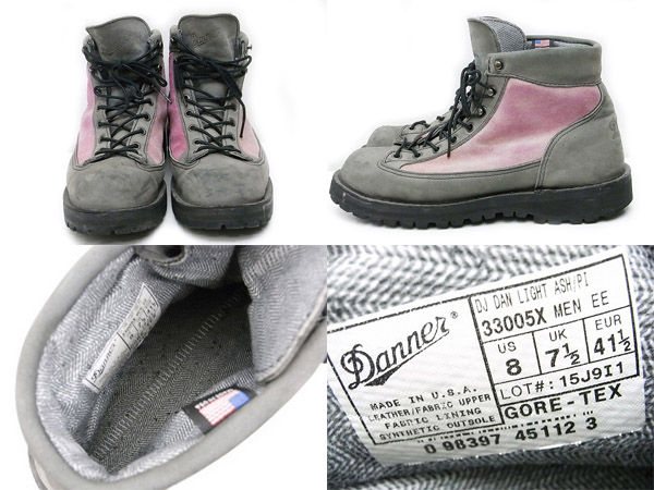 DANNER ダナーライト 33005X オッシュマンズ別注 アッシュ×ピンク DANNER ダナーライト 33005X オッシュマンズ別注 アッシュ×ピンク