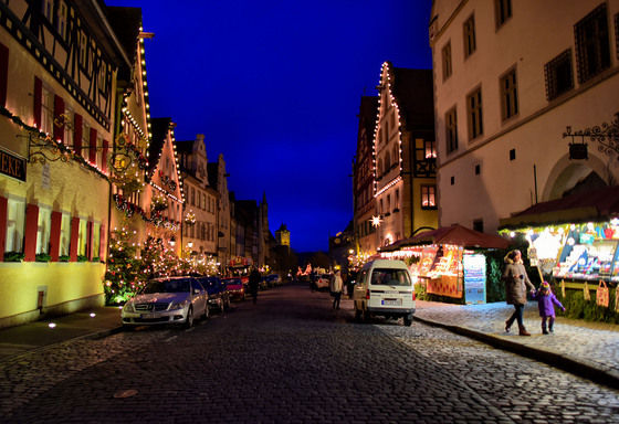 ローテンブルクのクリスマスマーケット 5 クリスマスの装飾 星とドイツのブログ