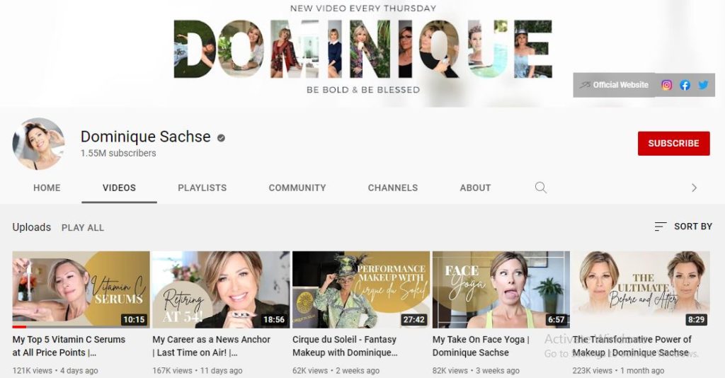 Dominique`s Youtube channel