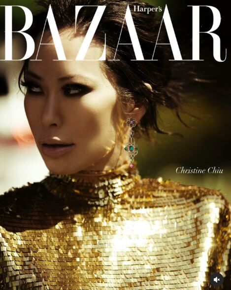 Christine Chiu appeared on Bazaar magazine