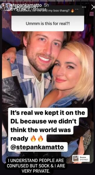 Stephanie Matto with Nik Stonestreet aka @yourwetsock1