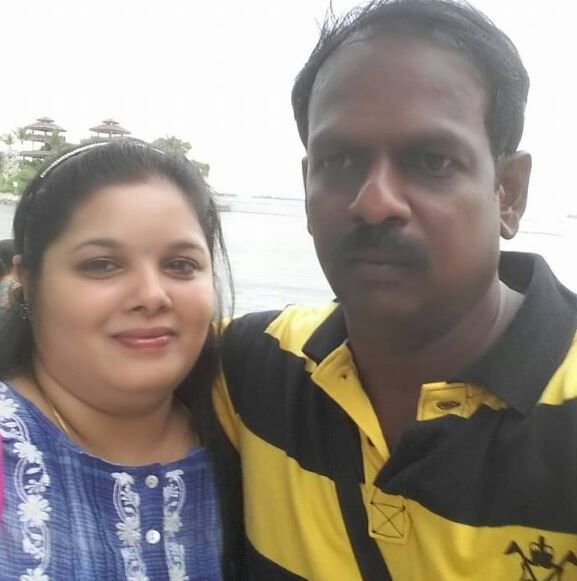 Metti Oli Uma with her husband