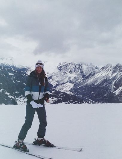 Olga Sharypova loves ice skiing