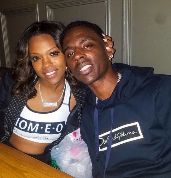 Mia Jaye with her partner