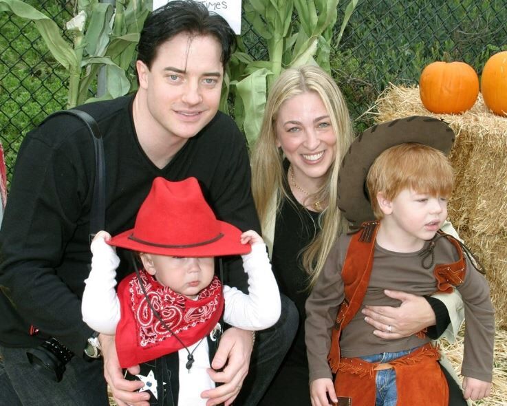 Afton with her husband and kids