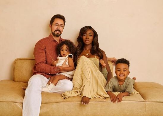 Chelsea with her husband Jeff Lazkani and kids Maddox Ali Lavon Lazkani and Melia Iman Lazkani