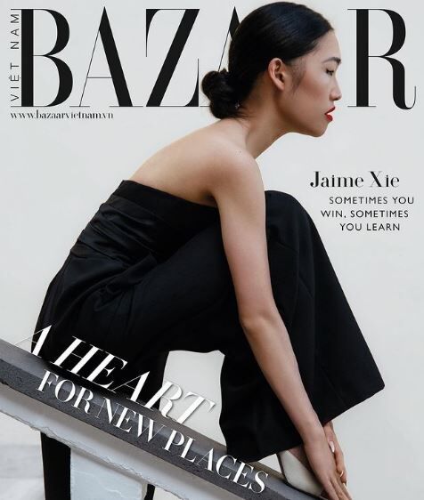 Jaime Xie modeled for Bazaar Vietnam
