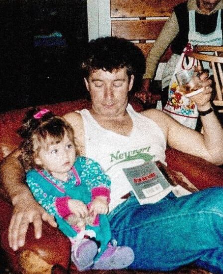 Stephanie with her dad Bruce Wayne Matto