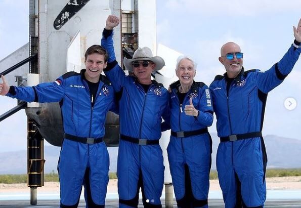 Oliver Daemen flew space with Jeff Bezos and team