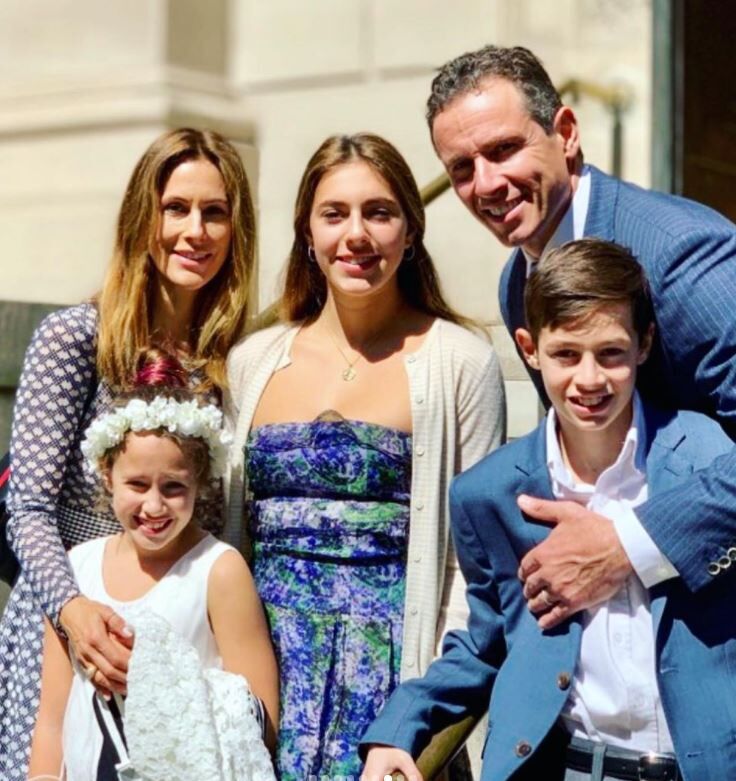 Cristina Greeven Cuomo with her family