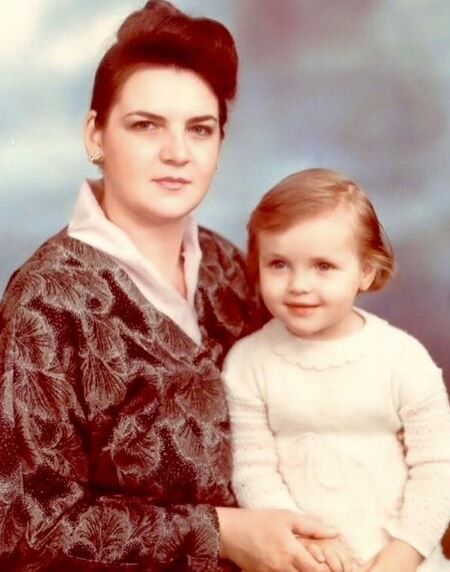 Anastasiia and her mother
