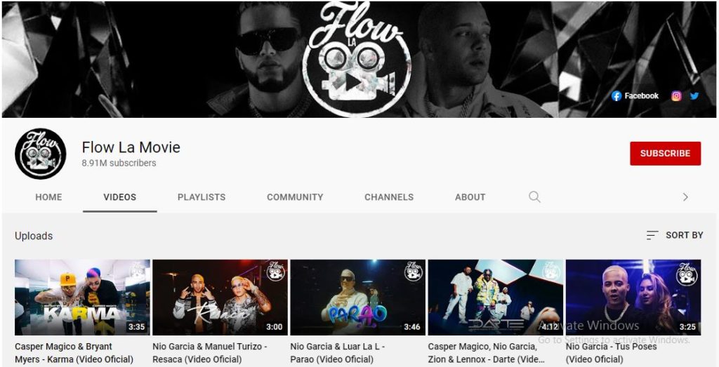 Flow La Movie Youtube channel