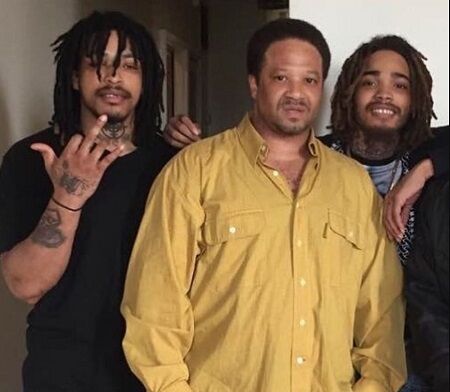 KTS Dre with his father Vincent Davis Sr and brother