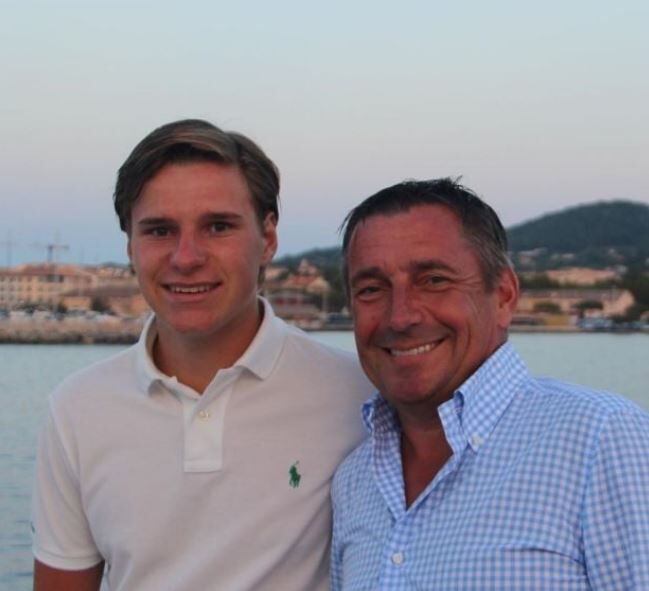 Joes Daemen with his son Oliver Daemen