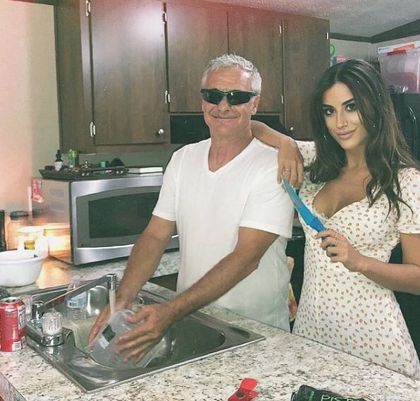 Nivine Jay with her father