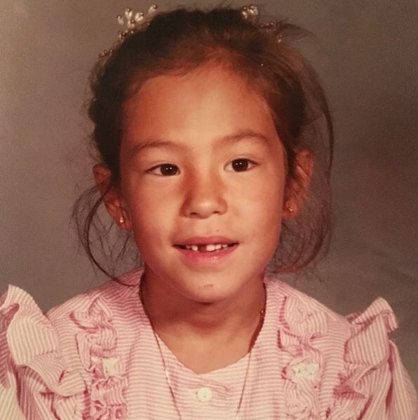 Childhood photo of Joanna