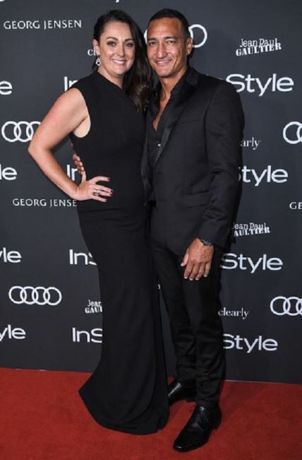 Celeste Barber with her husband Api Robin