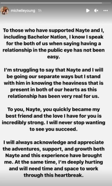 Michelle Young IG story