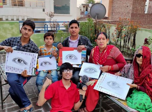 Sourav Joshi with his family