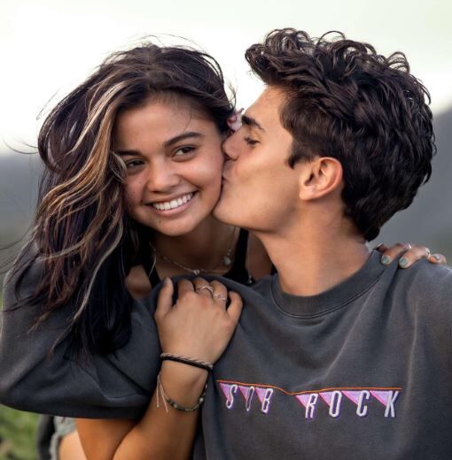 Connor Gosatti with his girlfriend