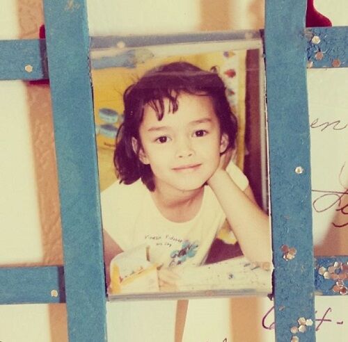 Childhood picture of Vinessa Vidotto