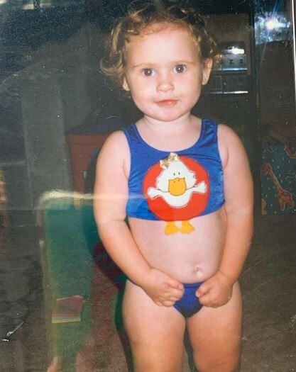 Childhood photo of Ariella
